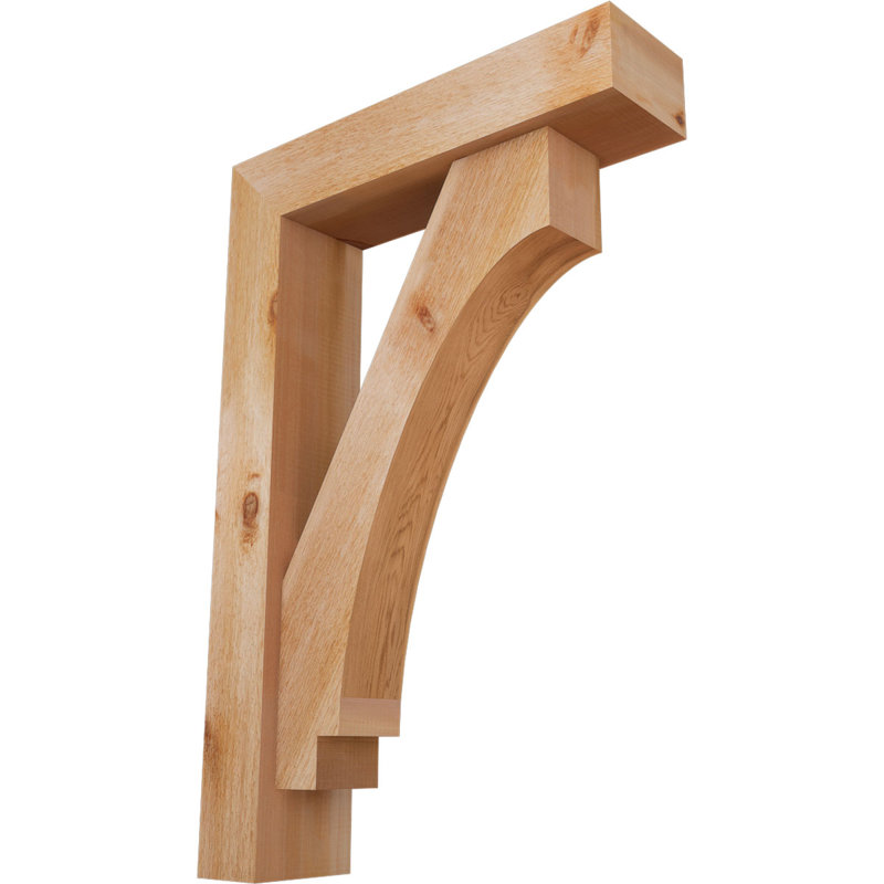 Support de bloc impérial avec entretoise décalée, 36 x 24, Cèdre rouge occidental de l 6 po (scié brut)