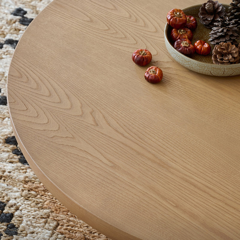 Table à thé ronde de style moderne, Brun