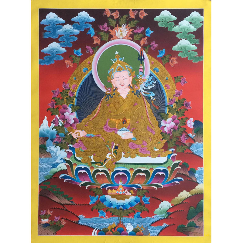 Gourou Rinpoché / Gourou Padmasambhava Thangka (Brocadeless Thangka)
