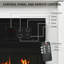 Russel Lark Manor Electric Fireplace with LED Storage Shelf-754666238