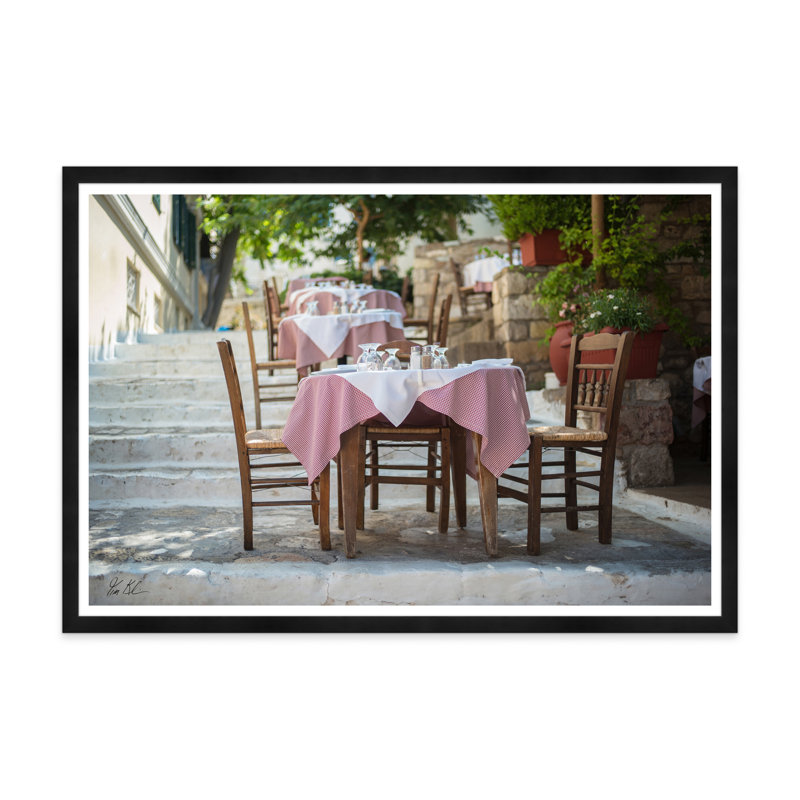 Hillside Cafe, H 35,5 po x l 54,75 po x P 1,5 po, Noir