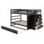 Lit superposé avec escalier de rangement et lit gigogne-32820161-91275007