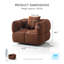 Fauteuil d'appoint pivotant capitonné Premier