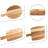 3pc Acacia Wood Cutting Board Set with Handles - for Chopping, Prepping, Serving, and Charcuterie