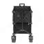 Wagon à deux étages pliable, wagon pliable de 400 l avec roues tout-terrain, wagon pliant robuste capacité de poids de 350 à 450 lb pour le camping, le magasinage, le jardin, rallonge extra longue de 52 po