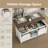 Jaquavion Farmhouse Coffee Table and End Table Set with Lift Top and Charging Station-1354243153-1354242989