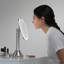 simplehuman 8" Round Sensor Makeup Mirror with Touch-Control Brightness, 5X Magnification, Cordless-1244726293