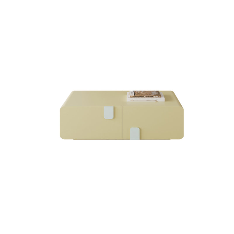 Table basse moderne de style moderne, H 15,75 po x L 47,24 po x l 27,56 po, Yellow 