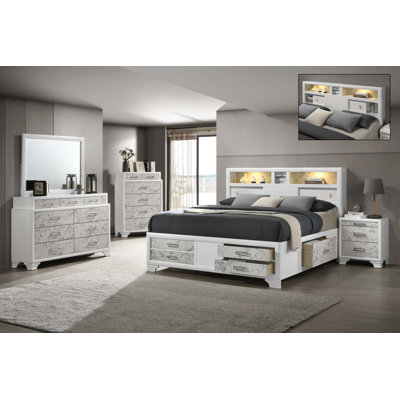 Ensemble de chambre à coucher 4 pièces Soul Modern