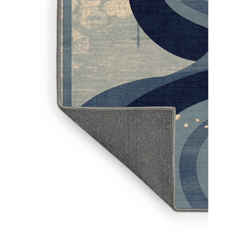 Tapis floral doux et moelleux Delmont, 8 x 12
