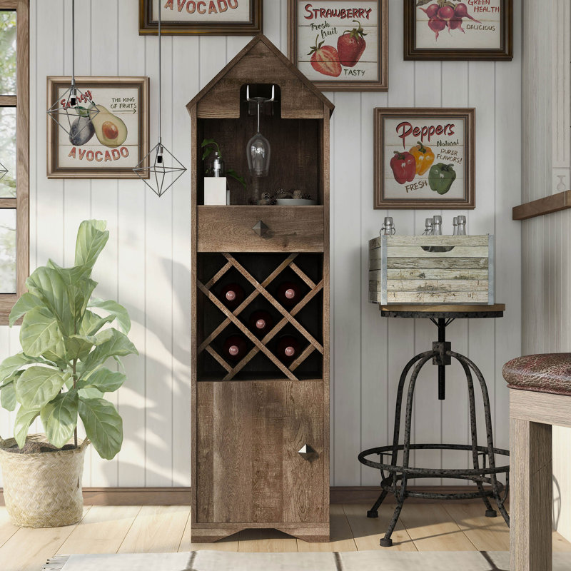 Brungardt 16.69 " L Bar Cabinet