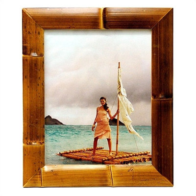 Natural Bamboo Embossed Picture Frame