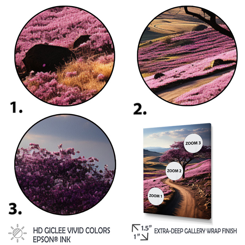Kelela Road Curves Of Purple Serenity III sur toile, H 20 po x l 12 po, Toile tendue