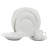 Ten Strawberry Street Simply Square 45 Piece Dinnerware Set, Service for 8 Plus Serveware