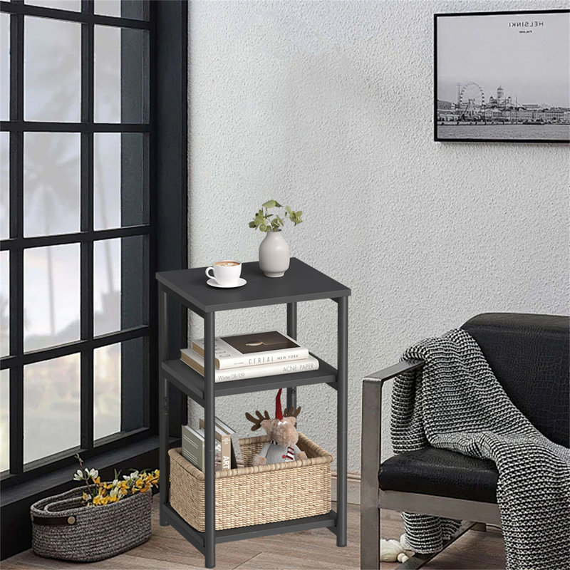 Table de chevet industrielle chic - polyvalente, Noir classique