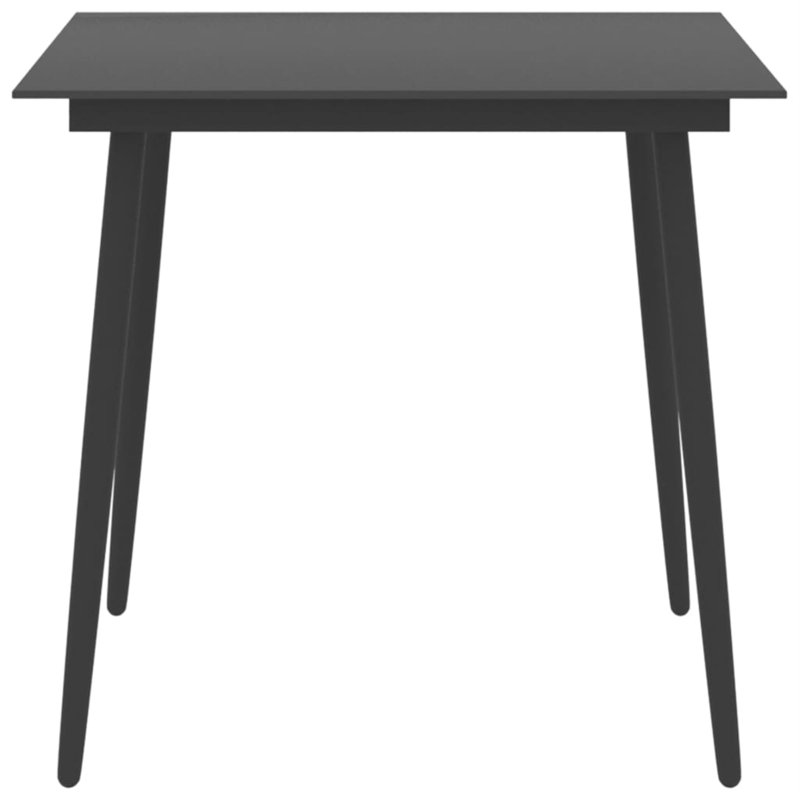 Glass Outdoor Dining Table ,, Gray, 31.5" W x 31.5" L x 29.1" H