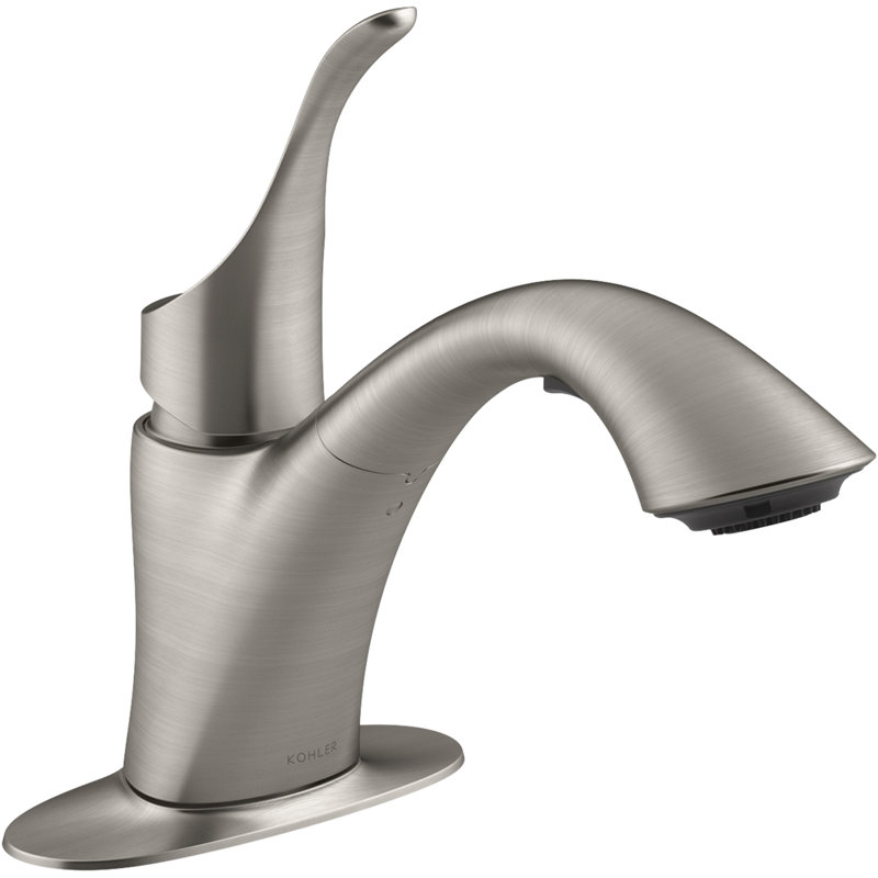 Simplice Pull-Out Laundry Faucet with Two-Function Sprayhead, Laundry Sink Faucet, Vibrant Stainless