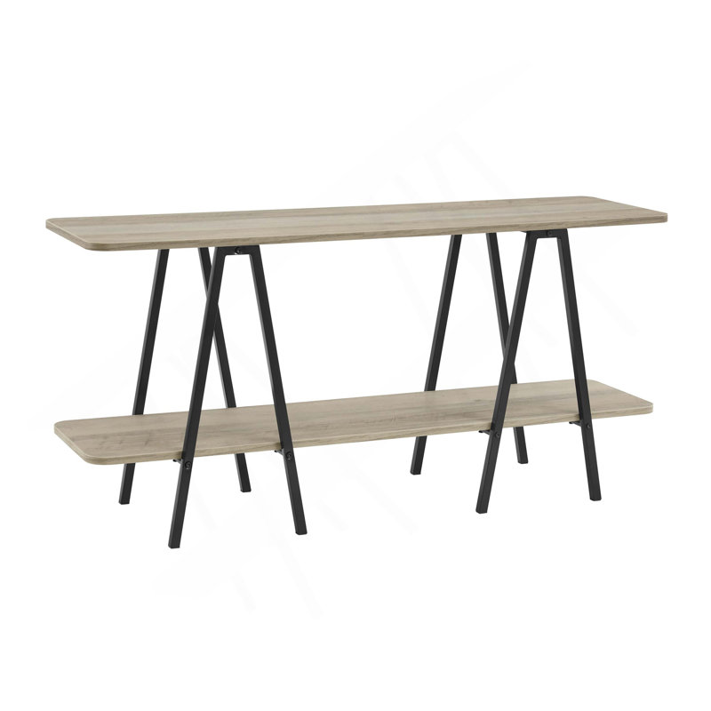 Buffet 47,24 po avec 2 tablettes Modern, Gris