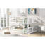 Lit double superposé double avec échelle, espace maximisé et fabrication en bois de pin massif pour plus de sécurité et de durabilité