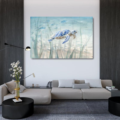 Bayou Breeze Nai, Danhui Gallery Wrapped Canvas Art Titled: Undersea Turtle 71228
