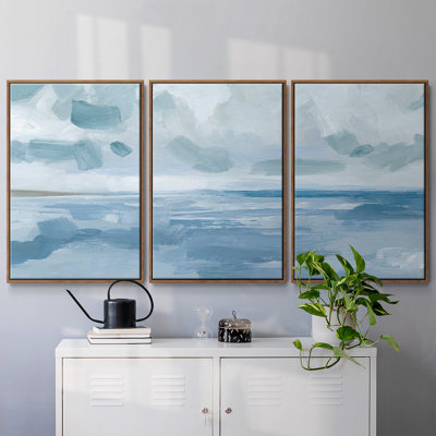 Calm Seascape I - Toile encadrée de plusieurs pièces