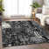 Premium Machine Washable Prisco Black Rug