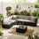 Miacomet Modular PE Rattan Garden Sofa Set and Table for Modern Gardens and Patios (Cover Included)