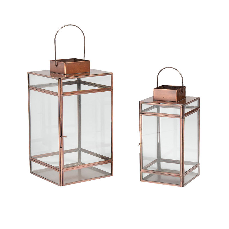 8.5'' H Metal Tabletop Lantern