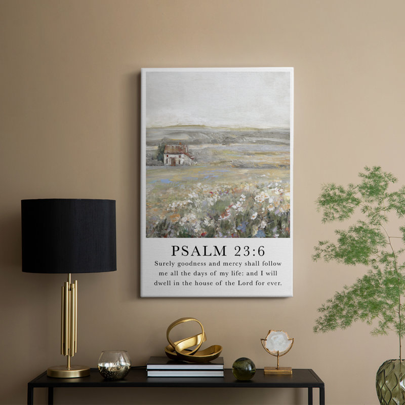 Pslam 119: 105 - Cavas enveloppés de galerie, H 18 po x l 12 po