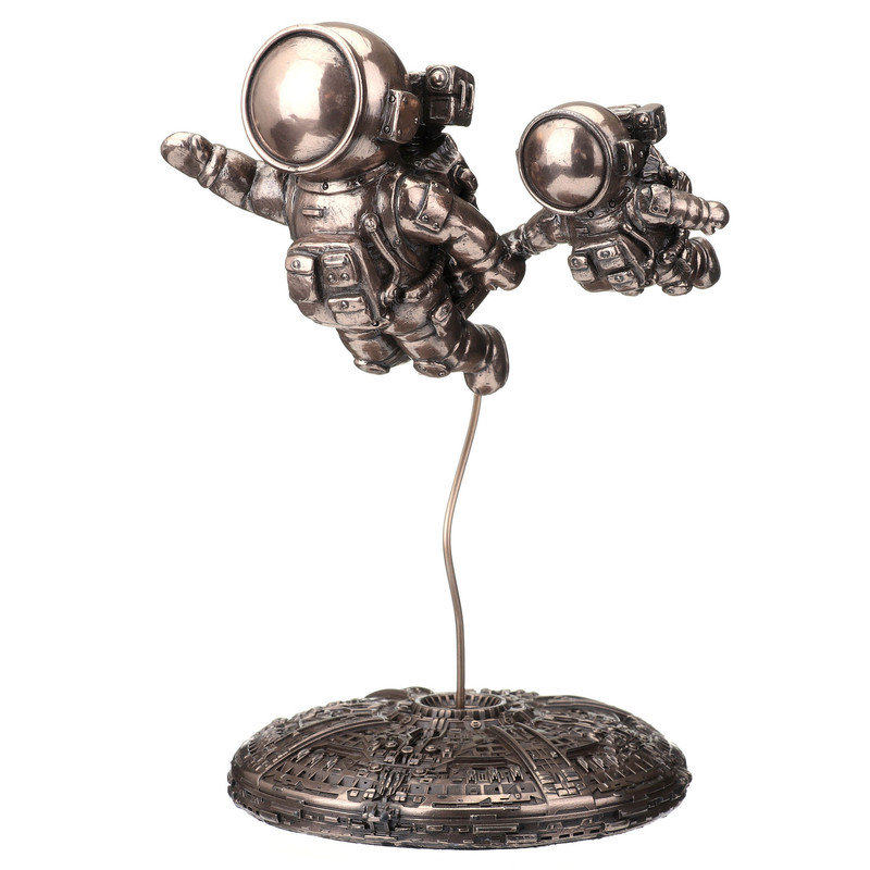 Figurine astronaute en bronze coulé à froid d'une hauteur de 7,48 pouces apportant à votre enfant une finition bronze
