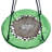 Swinging Monkey Products 30'' Green Web / Saucer Swing with Chains