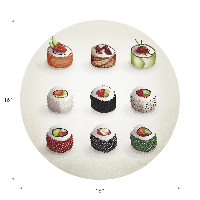 Sushi Go Pebble 16" Vinyl Placemat