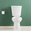 Toilette allongée blanche deux pièces, hauteur ADA Comfort 17 po, chasse puissante 1,28 GPF-126815985-126815984
