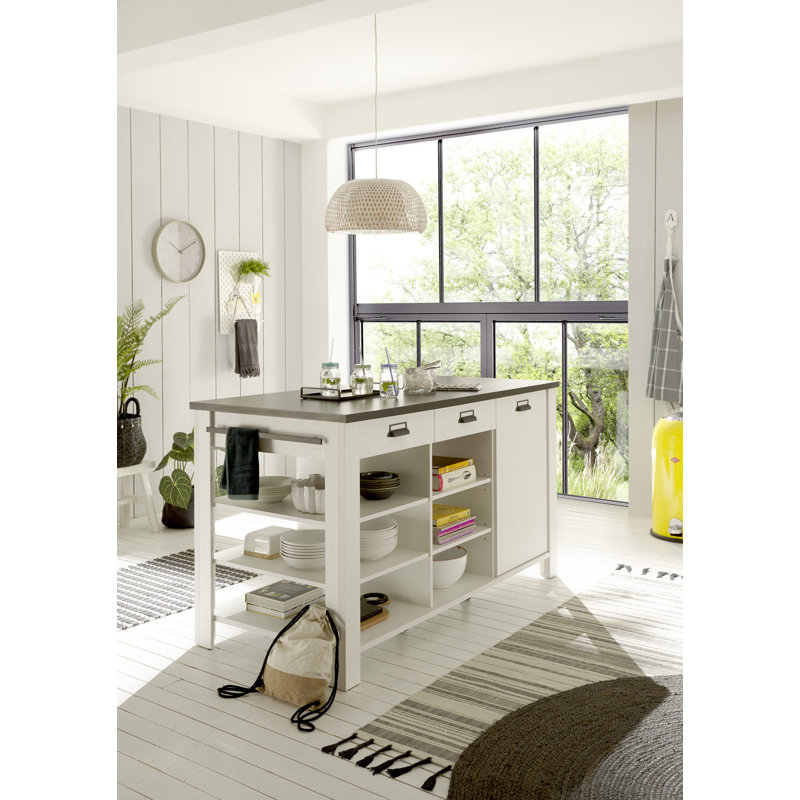 93cm Kitchen Pantry, White