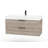 Savoy 42 in. W x 18 in. D x 22 in. H Single Sink Wall Mounted Bathroom Vanity in Silk with Cultured Marble Top-1869813349