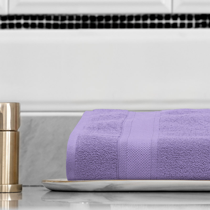 Oversized Bath Sheet 35" x 70", 100% Cotton Bath Towel, Soft, Highly Absorbent and Quick Drying Towel, Mauve clair