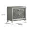 Table de chevet 2 tiroirs en gris
