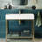 Pierre 40 Single, Freestanding, Open Shelf, Metal Frame Bathroom Vanity-59097707