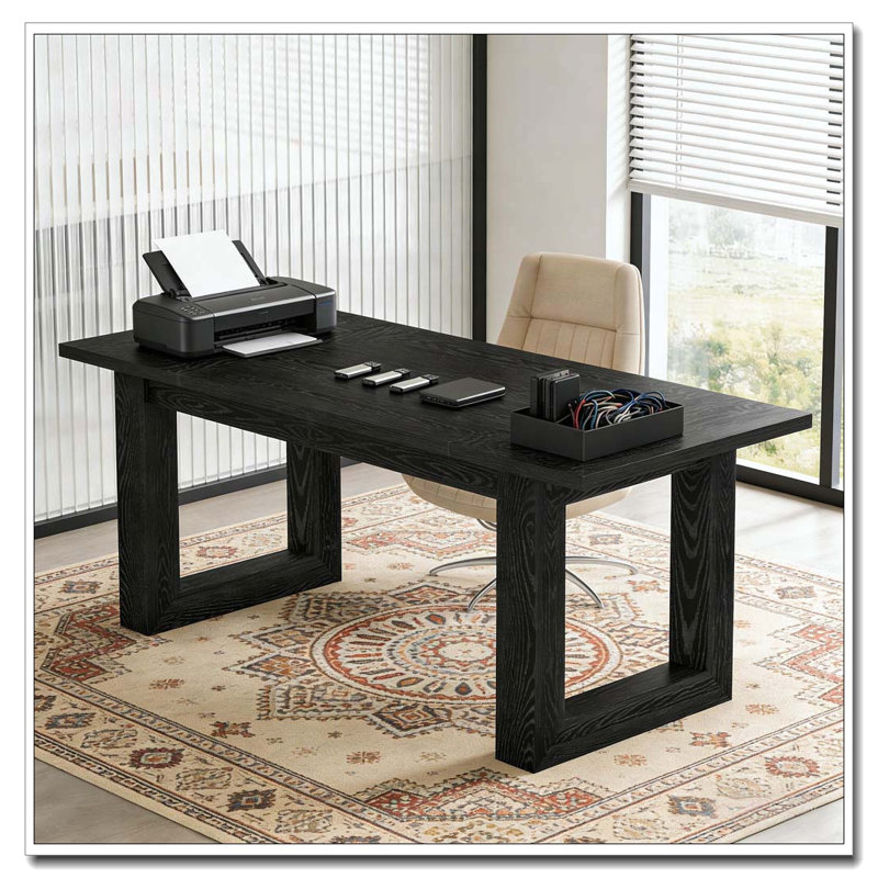 Bureau, bureau d'ordinateur, Black