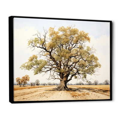Chêne, impression sur toile, impression de nature de forêt minimaliste