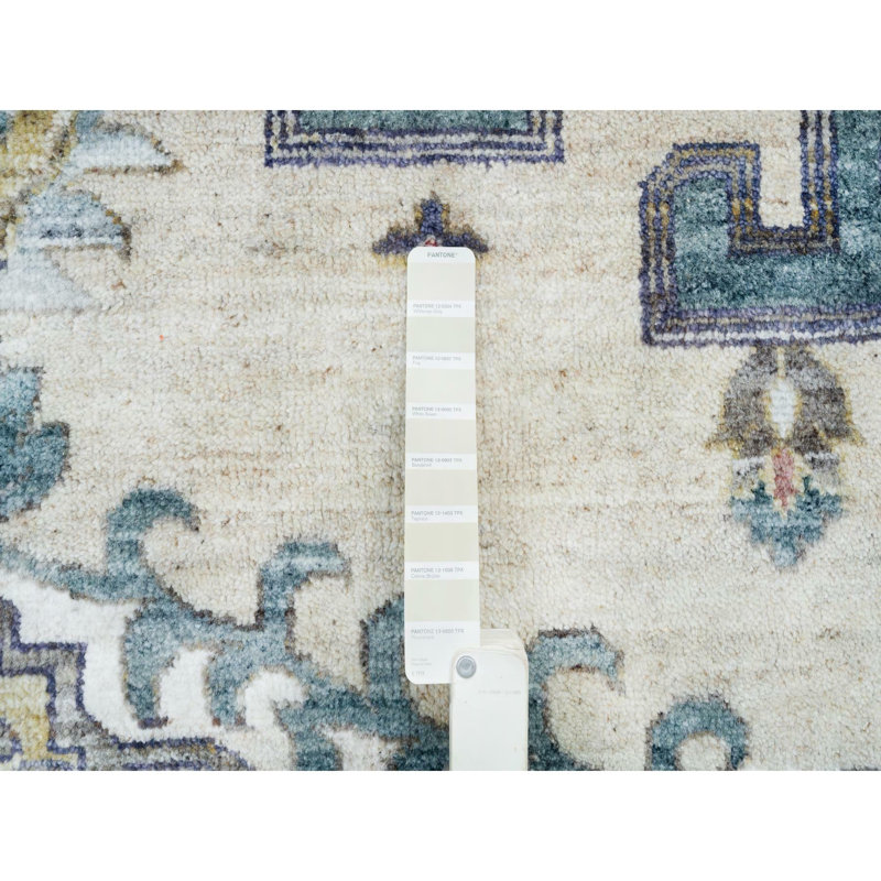 Tapis unique en laine nouvel âge 9 pi 10 po x 13 pi 10 po Rhylea