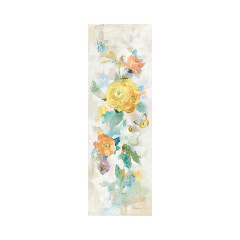 Natural Blooming Splendor III By Danhui Nai - Wrapped Canvas Panoramic Painting by Danhui Nai - Wrapped Canvas Panoramic Painting