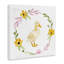 «Duckling with Daisy Wreath», art mural sur toile par Enya Todd-1333802557