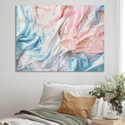" Pink Blue Dancing Colors I "