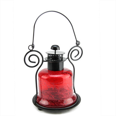 Lanterne porte-bougie en verre 9,25 po