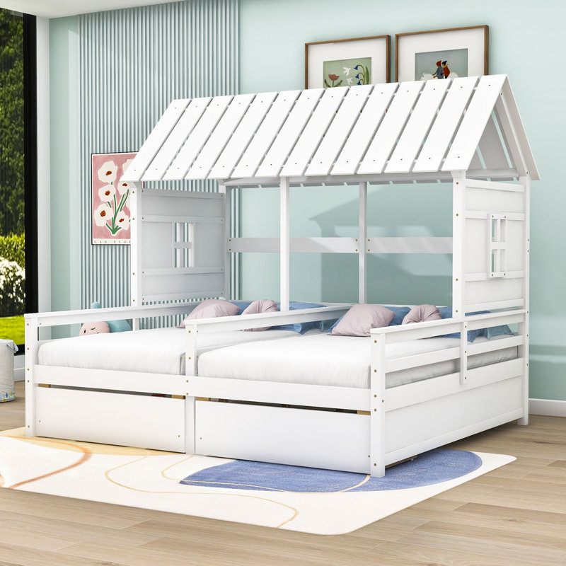 Lits plateforme Annaliz, Blanc
