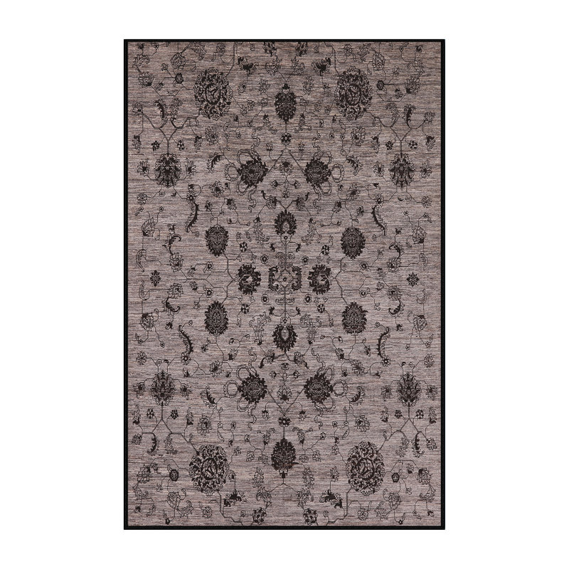 Tapis gris Kher, Rectangle 5 pi x 8 pi