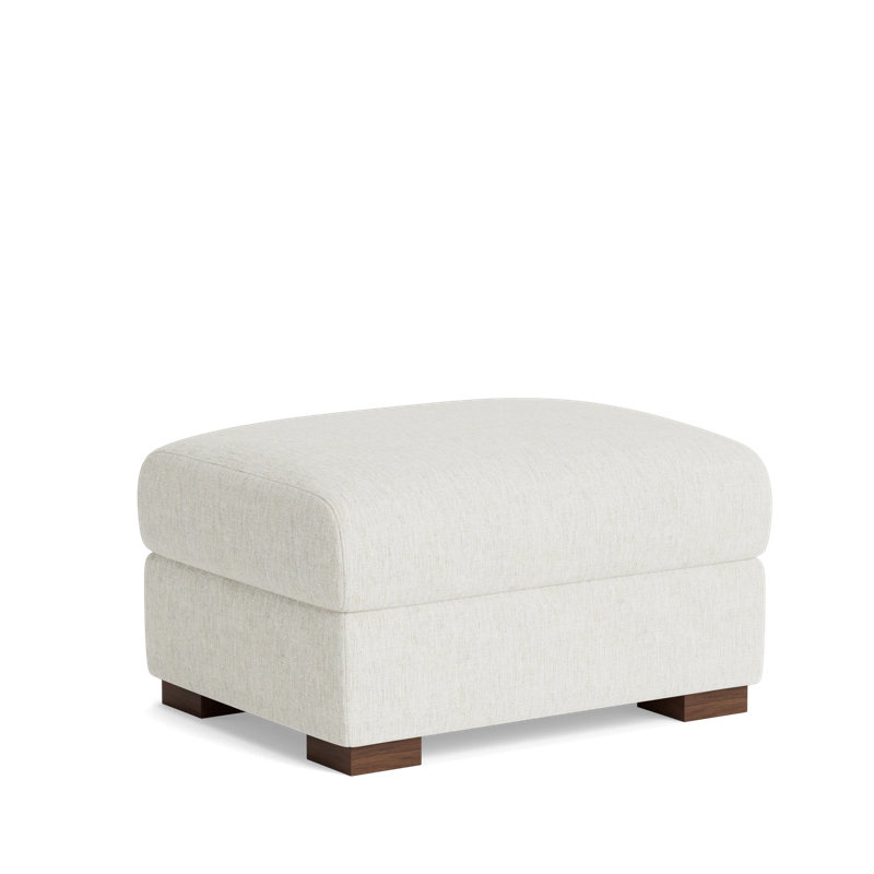 Catalina Ottoman, Performance Weave - Snow