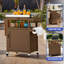 Chariot-bar en bois massif Thurza-1243861113
