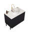 Meuble-lavabo autoportant avec lavabo et 2 portes